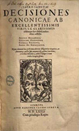 Sacrosanctae decisiones canonicae