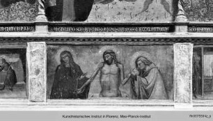 Triptychon: Maria mit Kind und Heiligen