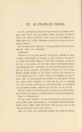 VII. De kwartaire periode