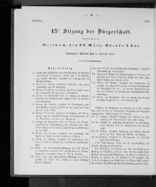13te Sitzung