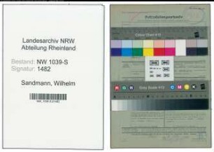 Entnazifizierung Wilhelm Sandmann , geb. 24.09.1889 (Landesoberinspektor)