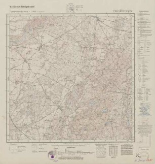 2963 Kl. Drensen, Topographische Karte 1:25000 (4cm - Karte)