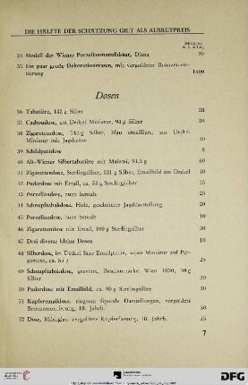 Dosen (Nr. 36-68)