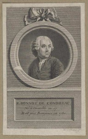 Bildnis des E. Bonnot de Condillac