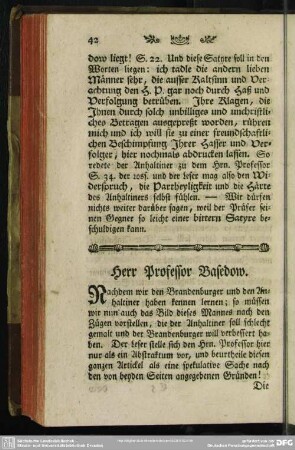 Herr Professor Basedow