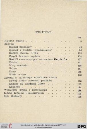 Spis treści