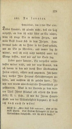 140. An Lavater.