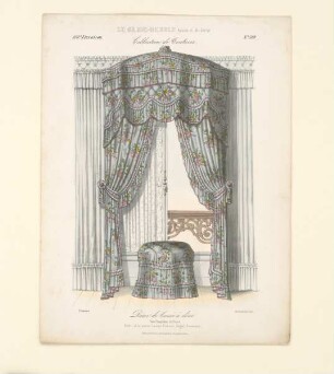 "Décor de Croisée á dóme. Genre Pompadour chiffonné.", aus: Le Garde-meuble