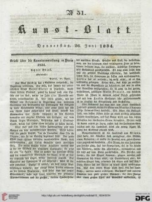 Nr. 51-60 (26 Juni – 29. Juli 1834)