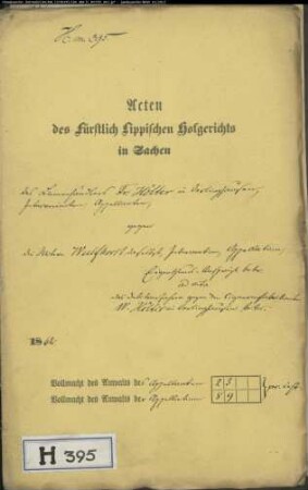 Hölter, Leinenhändler in Oerlinghausen gegen Witwe Wulfhorst in Oerlinghausen