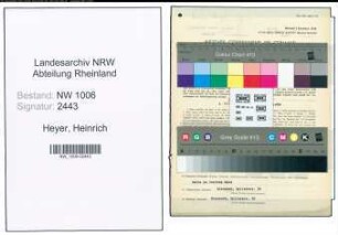 Entnazifizierung Heinrich Heyer , geb. 13.12.1891 (Gastwirt)