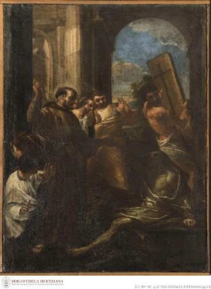Der heilige Antonius von Padua erweckt einen Toten zum Leben