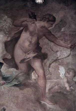Diana und Apollo töten die Kinder der Niobe