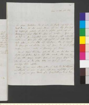 Brief von Sander, Sophia Friederika Henriette an Goethe, Johann Wolfgang von