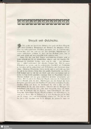 Vorzeit und Geschichte