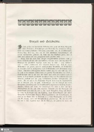 Vorzeit und Geschichte