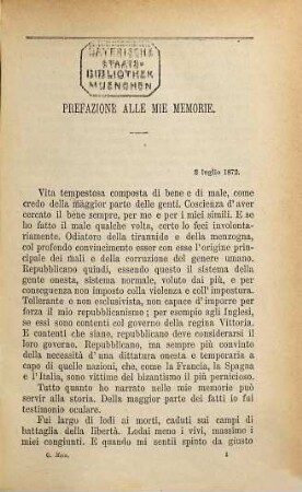 Memorie autobiografiche di Giuseppe Garibaldi