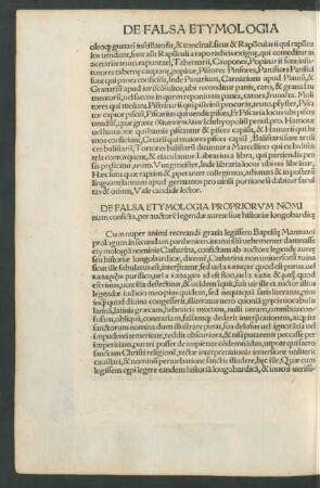 De Falsa Etymolgia Propriorum Nominum ...