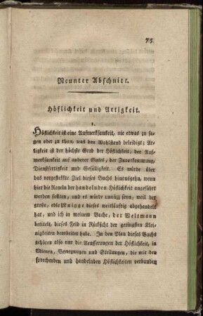 Neunter Abschnitt. - Sechszehnter Abschnitt.