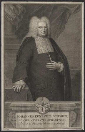 Bildnis des Iohannes Ernestus Schmidt