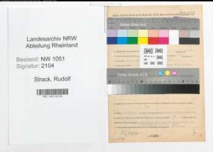 Entnazifizierung Rudolf Strack , geb. 29.10.1894 (Bahnbeamter)