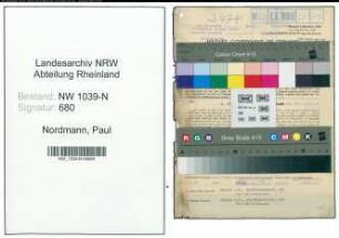 Entnazifizierung Paul Nordmann , geb. 26.08.1901 (Lehrer)