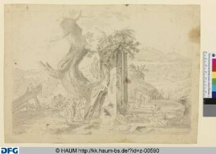 Landschaft mit Badenden
