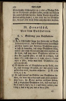 III. Hauptstück. Von dem Buchstabiren. = III. hlawnj Czástka. O Slabikowánj.