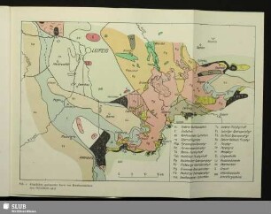 Abb. 2. Abgedeckte geologische Karte von Nordwestsachsen