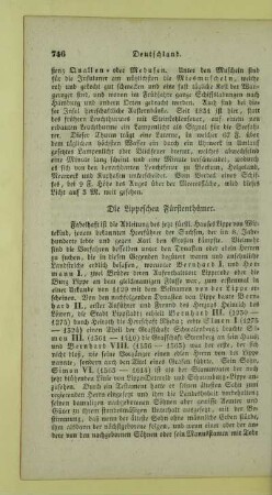Die Lippeschen Fürstenthümer