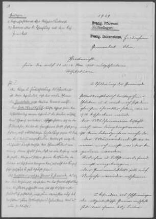 Heldenfingen: Pfarrbericht 1929