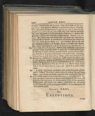 Caput XXXI. De Executione.