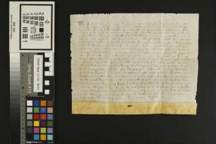 Ibersheim: Friedrich Graf zu Leiningen verzichtet auf alle die Dienste und Ansprüche, die er auf des Deutschen hauses Hof und Gut zu Ibersheim bis...