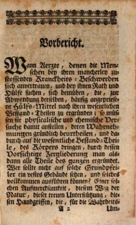 Joh. Corn. Friedr. Schweizers, M.L. Hochgräfl. Hohen-Solmsischen Hofraths, Leib-Medici und Land-Physici ... Richtige Physicalisch-Chemische Versuche, und Neue Beschreibung eines vortreflichen Stahl-Brunnens zu Langen-Schwalbach : Welcher, nach seinen Bestand-Theilen und wesentlichem Gehalt, zu Abwendung vielerley im menschlichen Körper vorfallenden Krankheiten nach Unterschied des Alters, der Temperamenten, und des Geschlechts vorzüglich wirksam angepriesen wird