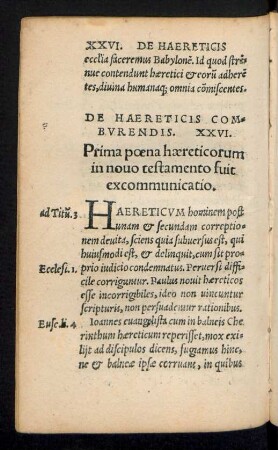De Haereticis Comburendis. XXVI.