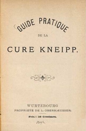 Guide pratique du curé Kneipp
