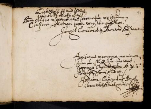 Brotbeck, Johann Konrad. Göppingen, 2?.8.1614.