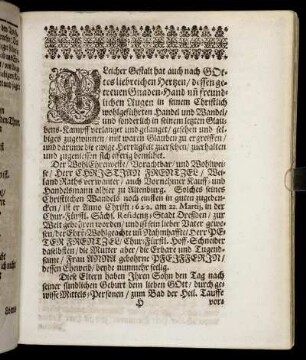 Christlicher Lebens-Lauff