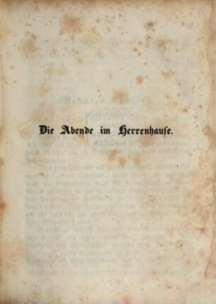 Die Abende im Herrenhause : Von Mrs. Sherwood, 4