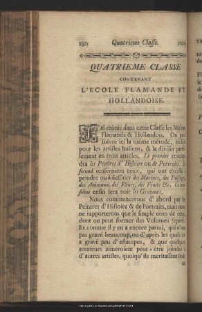 Quatrieme Classe Contenant L´Ecole Flamande et Hollandoise