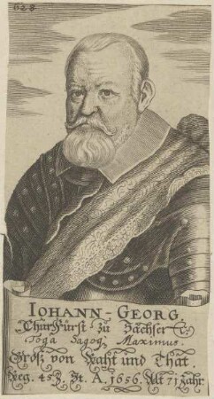 Bildnis des Iohann-Georg, Kurfürst von Sachsen