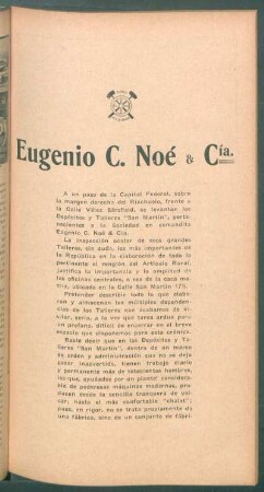 Eugenio C. Noé & Cía.