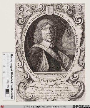 Bildnis Johann Septimius Jörger von Tollet (1659 Reichsgraf)
