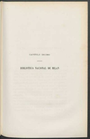 Capítulo décimo - Biblioteca Nacional de Milán