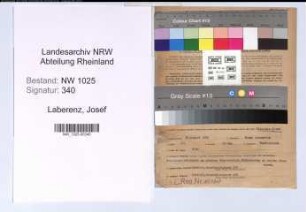 Entnazifizierung Josef Laberenz , geb. 30.08.1891 (Hausmeister)