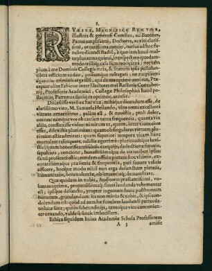 1-38, Rursus, Magnifice Rector...