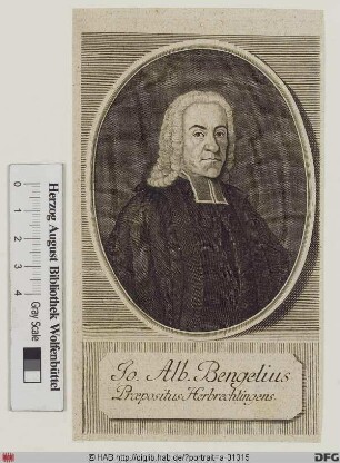 Bildnis Johann Albrecht Bengel
