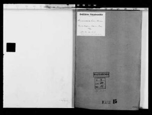 Freimaurerische Korrespondenz des Erbprinzen Ludwig [X.]. - 84 Bl.