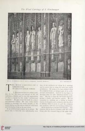 The wood carvings of I. Kirchmayer