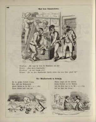 "Aus dem Theaterleben" "Die Wassersnoth in Leipzig"